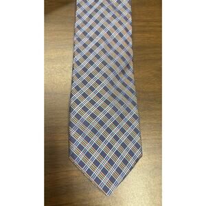 Nautica 100%‎ Silk Necktie.  Blue / Orange / Green, NWT